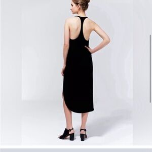 Wilfred Colonne Black Halter Sheath Dress Cocktail